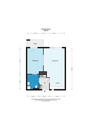 Floorplan - Peelstraat 62, 1079 RN Amsterdam
